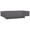 vidaXL Tavolino da Salotto Grigio Lucido 115x60x31cm Legno Multistrato