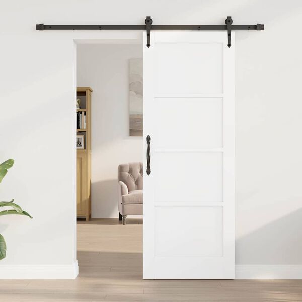 vidaXL Porta scorrevole ORKDAL Bianco 73,5 x 198,5 cm Pino massello
