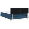 vidaXL Letto a Sorgente LED con materasso Blu 140 x 190 cm Tessuto