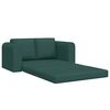 vidaXL Divano letto Verde scuro 148 x 71 x 83 cm Tessuto