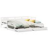 vidaXL Letto Estraibile con Cassetti senza Materasso Bianco 90x200 cm