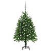 vidaXL Albero di Natale Preilluminato con Palline Verde 120 cm