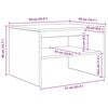 vidaXL Tavolino da salotto Rovere fum&eacute; 60 x 50 x 40 cm
