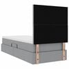 vidaXL Letto con contenitore e LED con led Grigio chiaro 100 x 200 cm