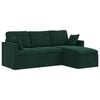 vidaXL Divano Verde Scuro 198 x 134 x 80 cm Velluto