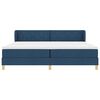 vidaXL Letto a molle con materasso Blu 200 x 200 cm Tessuto