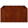 vidaXL Fioriera Arrugginita 80x80x40 cm in Acciaio Corten