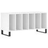 vidaXL Mobile Porta Dischi Bianco 100x38x48 cm in Legno Multistrato