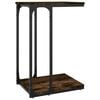 vidaXL Tavolino Rovere Fumo 40x30x60 cm in Legno Multistrato