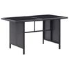 vidaXL Set Divani da Giardino 6 pz con Cuscini in Polyrattan Nero