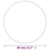 vidaXL Specchio da Parete 40 cm in Vetro Circolare