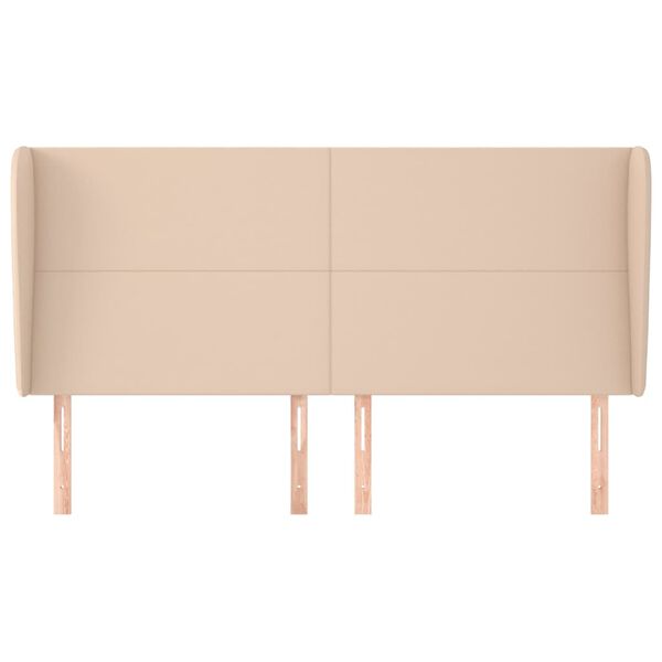 vidaXL Testiera ad Orecchio Cappuccino 203x23x118/128 cm in Similpelle