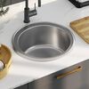 vidaXL Lavello da Cucina con Filtro e Sifone in Acciaio Inox