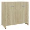 vidaXL Armadietto da Bagno Rovere Sonoma 60x33x61 cm Legno Multistrato