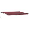 vidaXL Tenda retrattile manuale Borgogna 5 &times; 3,5 m