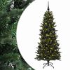 vidaXL Albero di Natale artificiale con palline 180 cm 300 LED