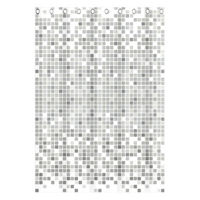 EISL Tenda da Doccia con Mosaico Grigio 200x180x0,2 cm