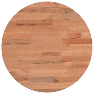 vidaXL Piano per Tavolo &Oslash;30x1,5 cm Rotondo in Legno Massello di Faggio
