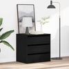 vidaXL Mobile con Cassetti Nero 60 x 41 x 58 cm Legno multistrato