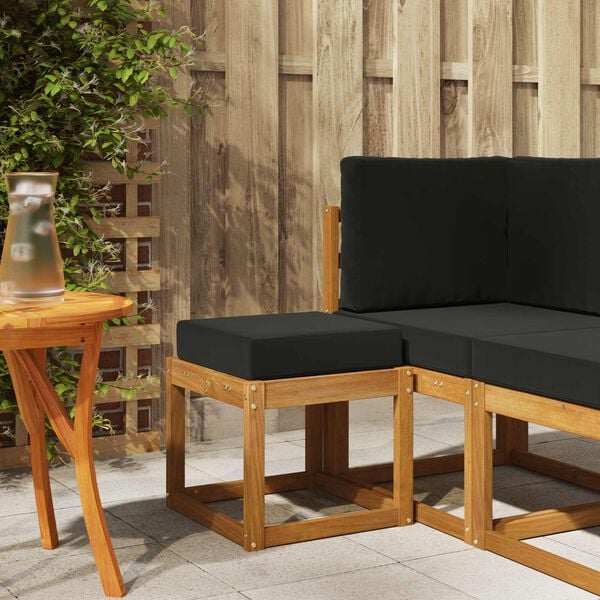 vidaXL Sgabello da Esterno Legno di Acacia Massello Naturale