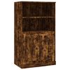 vidaXL Credenza Rovere Fumo 60x35,5x103,5 cm in Legno Multistrato