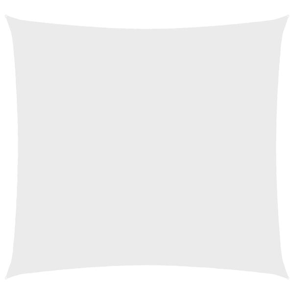 vidaXL Parasole a Vela in Tela Oxford Quadrata 6x6 m Bianco