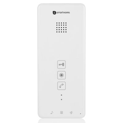 Smartwares Set Espansione Sistema Audio Citofono 20,5x8,6x2,1cm Bianco