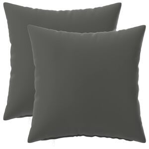 vidaXL Federa 2 pcs HEERLEN Antracite 30 x 30 cm Poliestere