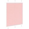 vidaXL Tenda Plissettata Rosa 110x150 cm Larghezza Tessuto 109,4 cm