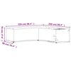 vidaXL Coperture Mobili da Giardino a L 2pz 16 Occhielli 250x250x70cm