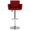 vidaXL Sgabelli da Bar 2 pz Rosso Vino in Similpelle