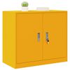 vidaXL Armadio Giallo senape 80 x 40 x 70 cm Acciaio