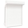 vidaXL Persiana a rullo Bianco 80 x 100 cm Alluminio e poliuretano