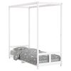 vidaXL Giroletto per Bambini Bianco 80x200cm in Legno Massello di Pino