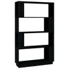 vidaXL Libreria/Divisorio Bianco 80x25x132 cm Legno Massello di Pino