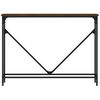 vidaXL Tavolo Consolle Rovere Marrone 102x22,5x75 cm Legno Multistrato