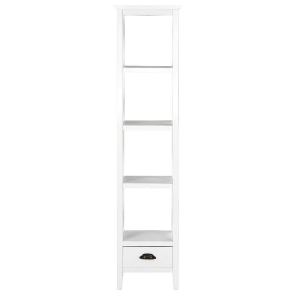 vidaXL Libreria con 1 Cassetto Bianca 40x30x170 cm in MDF