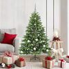 vidaXL Albero di Natale artificiale con 150 LED Verde 150 cm PE e PVC