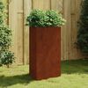 vidaXL Fioriera da Giardino 50x43x75 cm in Acciaio Corten