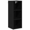 vidaXL Armadio pensile Rovere Nero 30 x 29,5 x 80 cm