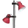 vidaXL Lampada da Terra 25 W Rosso Anticato 25x25x90/140 cm E27