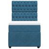 vidaXL Giroletto a Molle con Materasso Blu 80x200 cm in Velluto