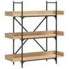 vidaXL Libreria 3 Ripiani Rovere Sonoma 100x33x108,5 Legno Multistrato