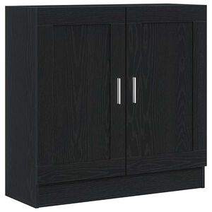 vidaXL Armadio per Libri 3 livelli 82,5 x 30,5 x 80 cm Rovere Nero