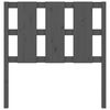 vidaXL Testiera per Letto Grigia 95,5x4x100 cm Legno Massello di Pino