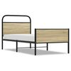 vidaXL Giroletto senza Materasso Rovere Sonoma 80x200 cm in Truciolato
