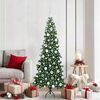 vidaXL Albero di Natale Artificiale Angolare con 300 LED Verde 180 cm