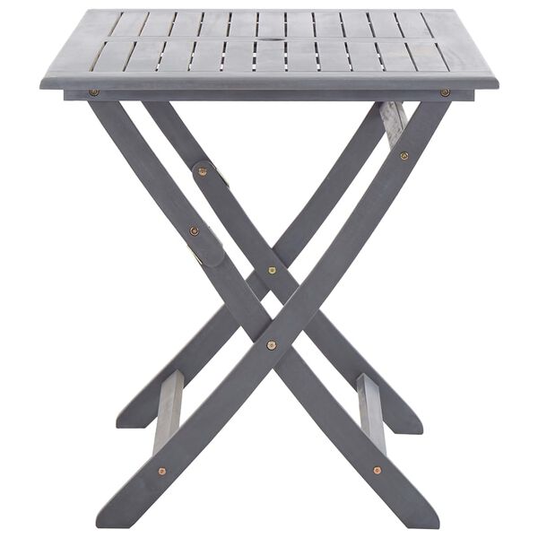 vidaXL Set da Pranzo per Giardino 7 pz Legno Massello di Acacia Grigio