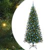 vidaXL Albero di Natale artificiale con 300 LED Verde 180 cm PE e PVC