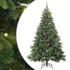 vidaXL Albero di Natale artificiale con 300 LED Verde 210 cm PE e PVC